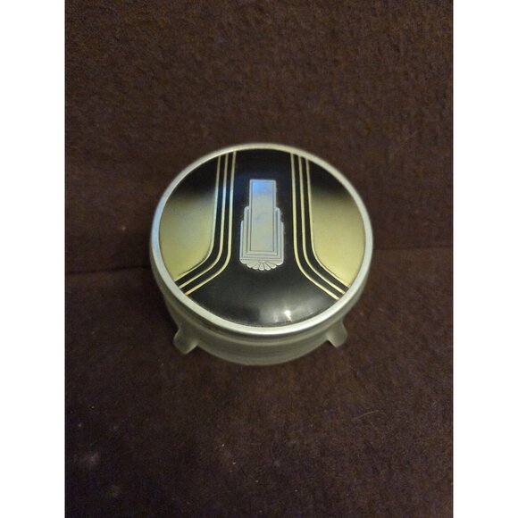Vintage Art Deco Frosted Glass Footed Vanity Powder Jar - Picture 1 of 16